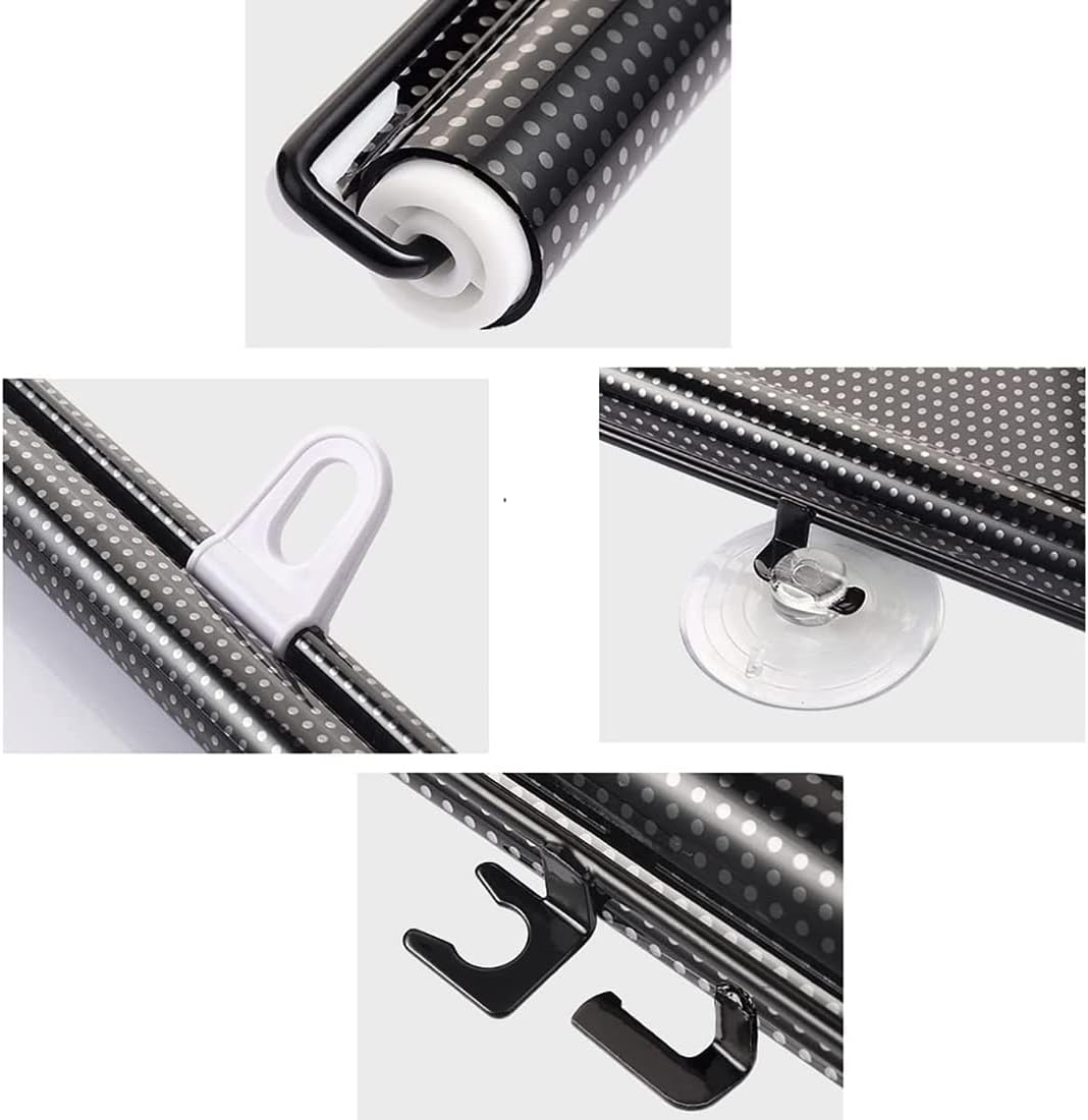 Compre 1 Leve 2 Cortina de Janela Isolamento Térmico, Cortina Blackout Ajustáveis Retrátil (58x125cm)