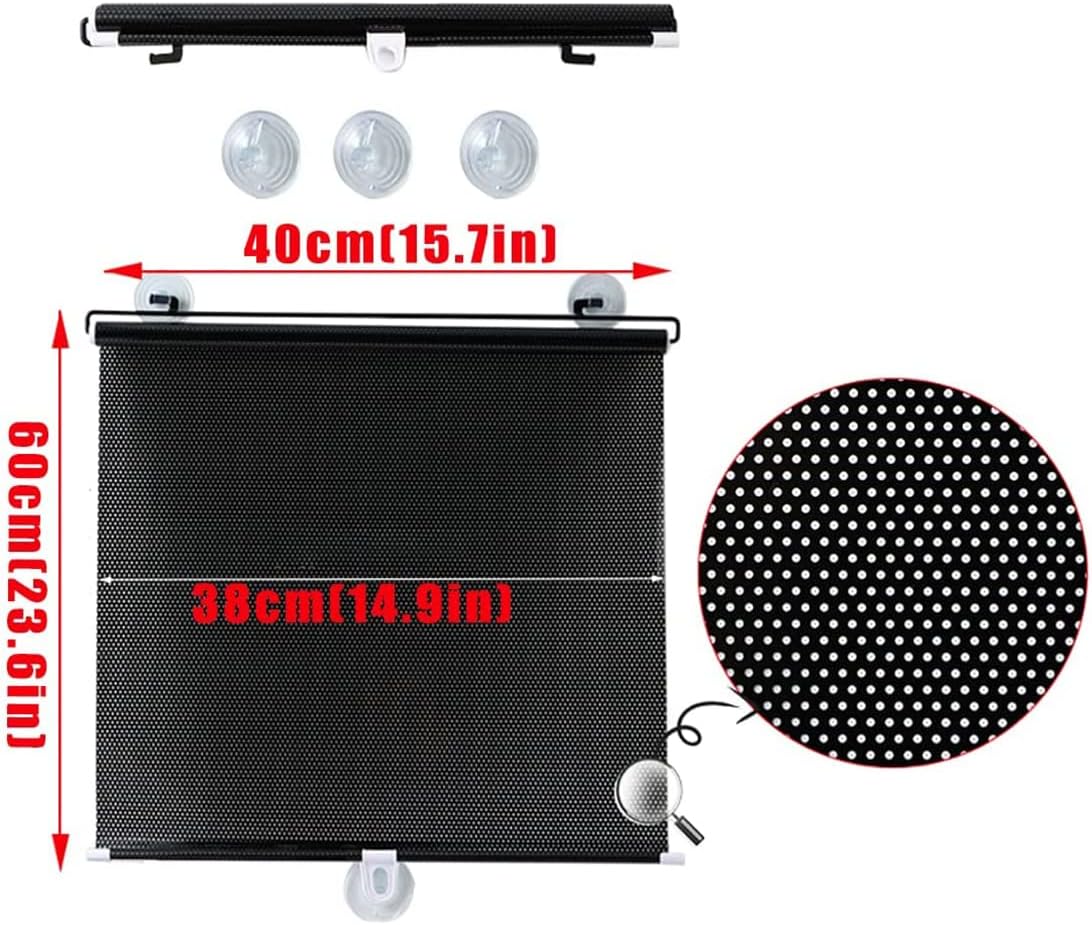 Compre 1 Leve 2 Cortina de Janela Isolamento Térmico, Cortina Blackout Ajustáveis Retrátil (58x125cm)