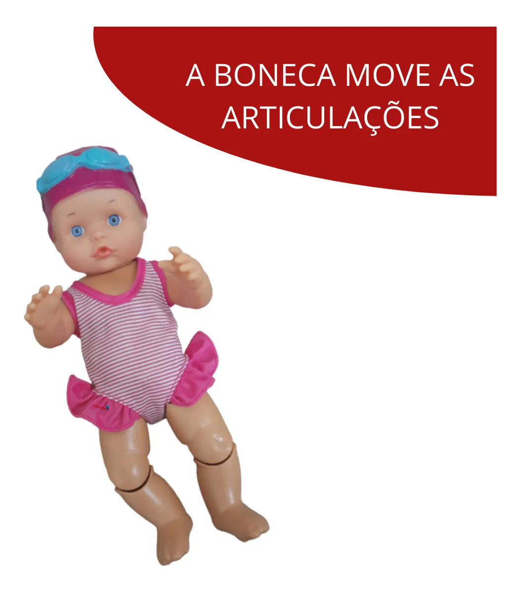 Boneca Nadadora para Meninas – Movimento Real na Água