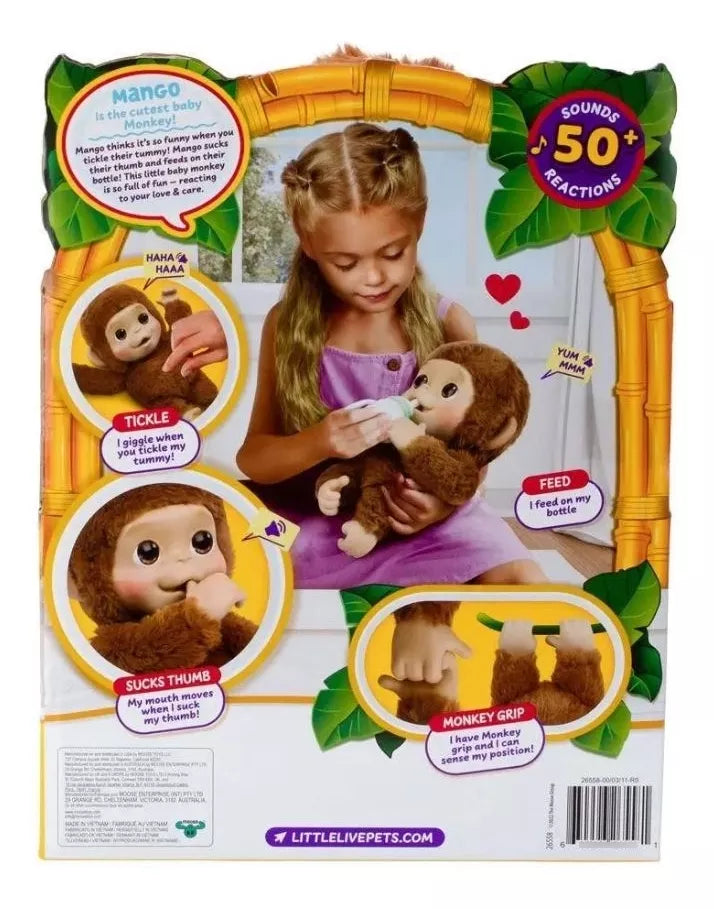 Pelúcia Interativa Macaquinho My Baby - Realista e Muita Diversão!