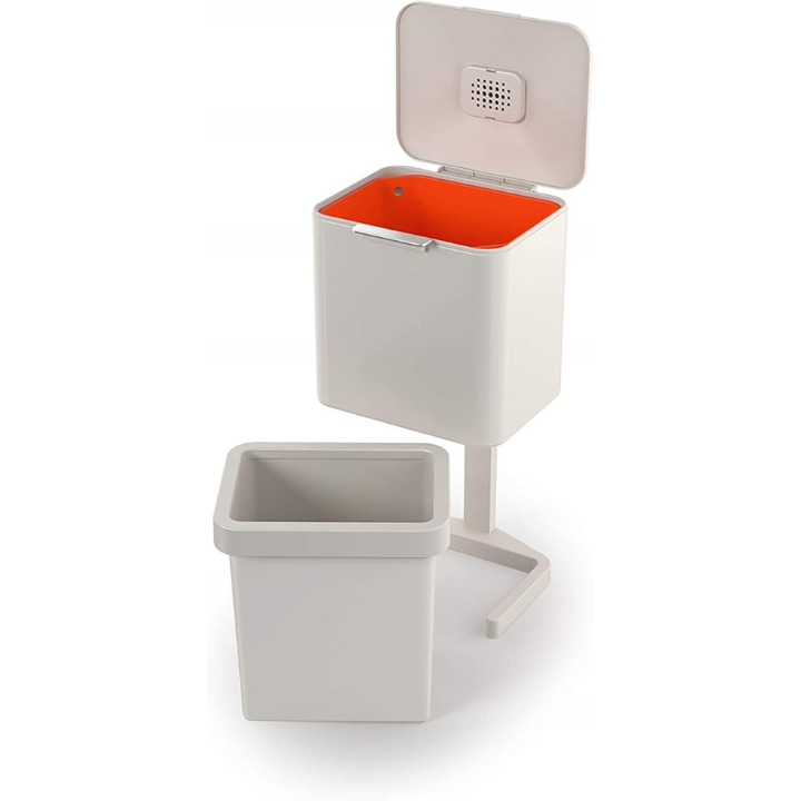 Lixeira Dual Totem Max Para Lixo de Cozinha Com Tampa 60L