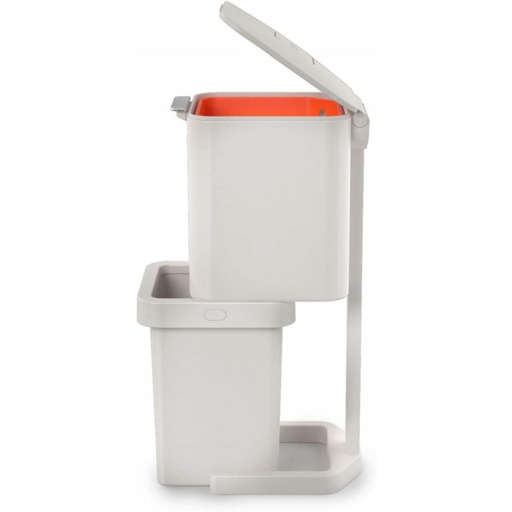 Lixeira Dual Totem Max Para Lixo de Cozinha Com Tampa 60L