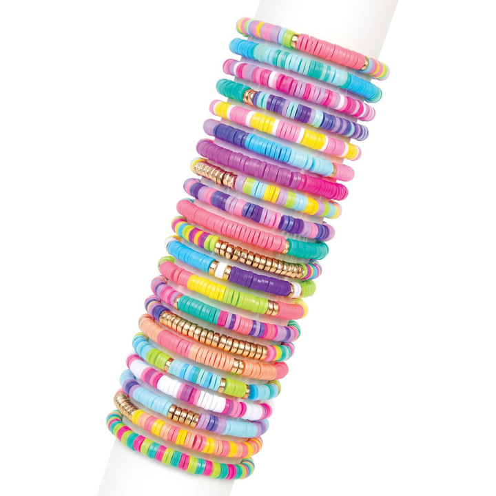 Kit Criativo de Pulseiras Make It Real Clique Gire e Arrase 2.047 Peças Coloridas