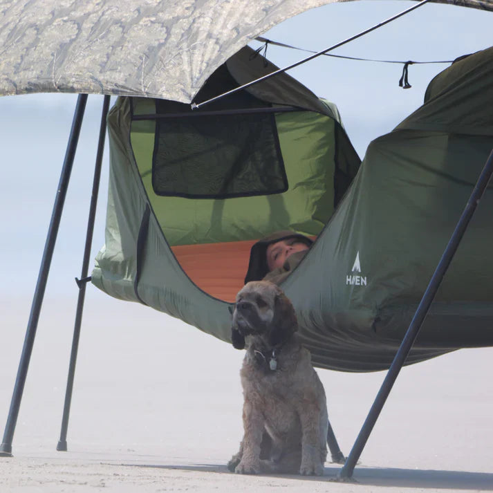 Tenda Suspensa Portátil Haven Pro com Estrutura YOBO Suporta Até 270Kg