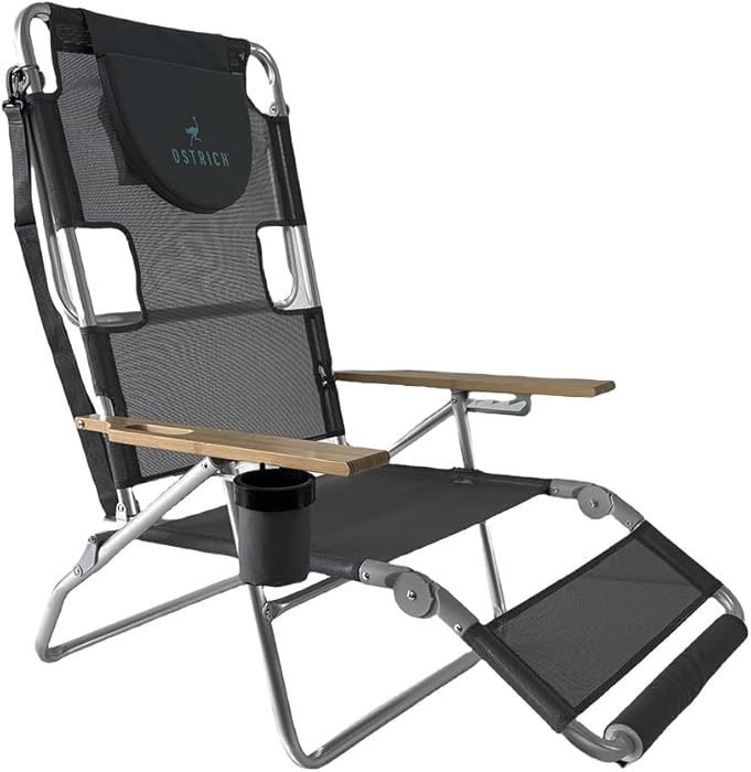 Espreguiçadeira Compacta 3 em 1 Reclinável e Dobrável Multifuncional