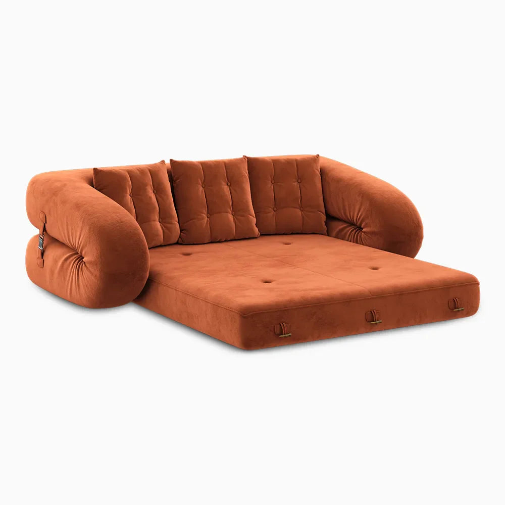 Sofá-Cama Multifuncional em Veludo Design Moderno, Conforto e Versatilidade para Sua Casa