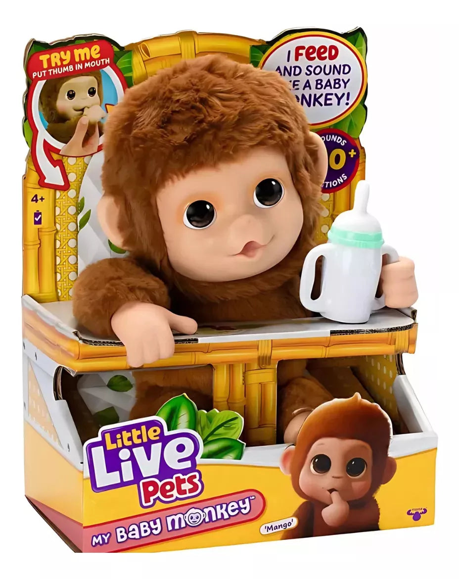 Pelúcia Interativa Macaquinho My Baby - Realista e Muita Diversão!