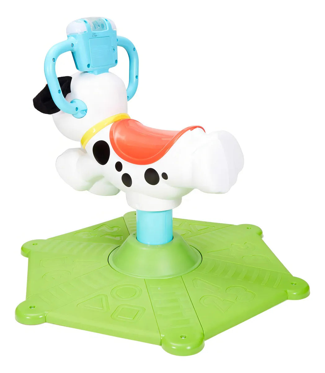 Brinquedo Interativo Cachorrinho Pula Pula e Gira 360 Com Som e Luzes