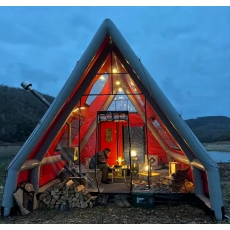 Cabana Inflável Impermeável Resistente Confortável Para 8 Pessoas